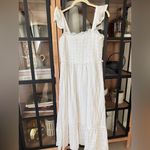 Shop Talulah eyelet smock maxi dress midi ruffle hillhouse nap embroidered White Size M Photo 4