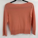 margaret o'leary  orange pullover 50% cashmere silk sweater long sleeve size xs Photo 4