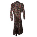 Boden Flo Cotton Midi Shirt Dress Black Carnation Floral NEW Womens UK 12P US 8P Photo 8