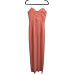 Amanda Uprichard  x Revolve Cherri Strapless Maxi Gown In Sunset Orange Peach Photo 5