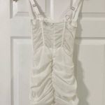 Oh Polly Mesh White Mini Dress Photo 3