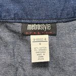 Vintage Denim Skirt Ruffled Bustle Jean 8 Blue Photo 5