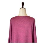 Cut Loose Dress Women Large Pink Mauve Lace Like Pattern Long Sleeve Mini‎ Boho Photo 3
