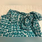 French Laundry teal and white tie neck tank top Photo 4