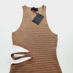 Michael Costello  x REVOLVE Athena Midi Dress in Mushroom XS Photo 5