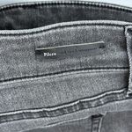 Pilcro Parallel Gray Washed Denim Straight Leg Raw Hem Jeans Size 29 Photo 2
