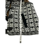 G.H. Bass & Co. Faux Fur Sweater Vest Size XL Furry Warm Black White Fair Isle Photo 6