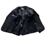 Henri Bendel Blazer Jacket Black Size 6 Tailored Vintage Roll Cuff sleeves Photo 6