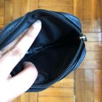 Leather Heart Coin Purse Wallet Black Photo 2