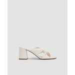 Everlane The Day Twist Heels in Canvas 6 New Womens High Heels Sandals Photo 2