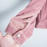 VICI  Mauve Frayed Hem Corduroy Buttondown Jacket Photo 1