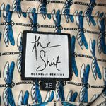 Dragonfly print "The Shirt" by Rochelle Behrens. Size XS Blue Photo 3