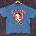 Betty Boop Black Heart Kiss Boop-oop-a-Doop Movie T-Shirt XL Photo 0