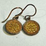 Anna Beck  Classic Circle Two-Tone Drop Earrings Photo 1