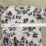 Ivanka Trump large floral peplum asymmetrical hem blouse TB 2437 Photo 2