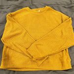 Band of Gypsies Cozy Mustard Ribbed Sweater Size M By Band of Free Photo 0