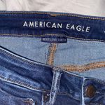 American Eagle  Skinny Cropped Cuffed Dark Wash Jeans Photo 2