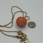 Talbots Coral And Pink Floral Necklace Photo 4
