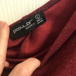 Popular Basics Dark Red One-Shoulder Dress Photo 4