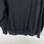 Something Navy Something Black Sparkly Something To Smile In Sweatshirt‎ Womens Size Medium Photo 8