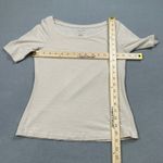 Laura Ashley Top Womens XS Beige Scoop Neck 3/4 Sleeve Modal Cotton Blend Casual Photo 2