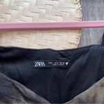 ZARA  corset tulle long sleeve ruched crop‎ top women’s size S Photo 2