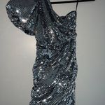 DO+BE Divina Ruched One Shoulder Sequin Dress size M Photo 2