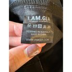 I am gia  Pants Women Small Black Faux Patent Leather Cobain Jogger‎ Goth Baggy Photo 10