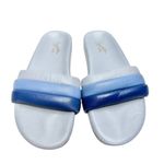 Seychelles  Sandals Size 7‎ Leather Low Key Blue Bright Open Toe Slides Photo 2