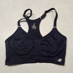 New Balance  Navy Blue Racerback Sports Running Bra Size M Photo 0
