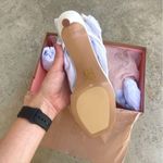 Anthropologie Bibi Lou White Toe Loop Heels 9.5 Photo 12