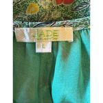 Jade Shirt Women Large Green Floral Ruffle Bell Sleeve Peasant Top Boho Cottage Green Photo 8