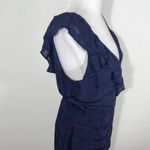 Emerald Sundae Navy Wrap Dress NWT Size Large Navy Chiffon Wedding Guest Dress Photo 5