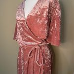 Nordstrom  / Alexia Admor Crushed Velvet Wrap Dress - size S Photo 4