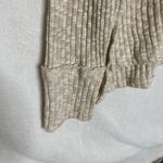 Caslon  Rib Knit V-Neck Pullover High Low Hem Tunic Side Slits Cream Size XL Photo 5