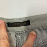 Roberto Cavalli  cropped Riding Pants Satin‎ detail Steel Size S $875 Photo 4