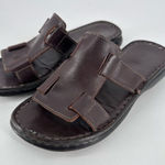 Vintage Y2K Bass Women’s Fisherman Leather Sandal Slides Size 7 Brown Photo 0