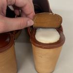 Jeffrey Campbell  sz9 Beffany dark brown loafer heels clog slip on chain buckle Photo 3