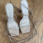 Liliana  Women's Nude Lace-Up Heels Photo 0