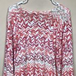 Roz & Ali NWT  Women’s Poppy Fields Chevron Pattern Button-Up Cardigan Sweater Photo 4