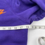 Nike  Sportswear Hoodie Womens Medium Purple Swoosh Full Zip Hooded Sweatshirt Photo 6