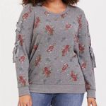Disney Bambi gray floral sweater  never worn Photo 0