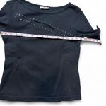 MKM Designs Vintage Black Rhinestone Embellished Top Photo 6