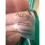 Alexis  NWT Barbara Bess Green White Striped Knit Pleated Midi Dress – Size Large Photo 8