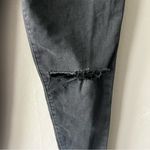 American Eagle  Black Distressed Curvy Super Hi Rise Jeggings Size 6 Photo 2