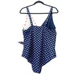 NWT Outdoor Oasis Size 1X One Piece Swimsuit Stars & Stripes USA Flag July 4th Red Photo 4