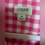 J.Crew Pink Gingham Button Down Shirt Size M Photo 2