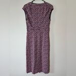 Boden Scoopneck Novelty All Over Print Jersey Dress W/ Pockets‎ Size 8L Blue Photo 4