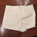 Maeve Anthropologie Colette Linen Blend Shorts Ivory Size 32 NWT Photo 3