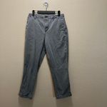 Old Navy Straight Leg Denim Pants Gray Cotton Stretch Hi-Rise Medium Wash Sz M Photo 2